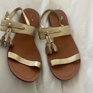 Kate Spade gold sandals